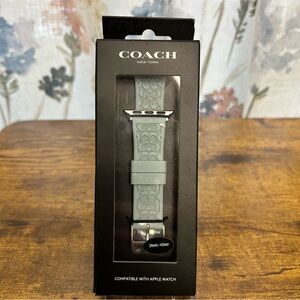 Coach Blue Silicon Apple Watch Band